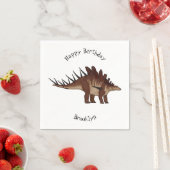 Serviette En Papier Illustration de Kentrosaurus (En situation)