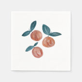 Serviette En Papier Illustration de la fête des fruits peints à la poc (Devant)
