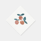 Serviette En Papier Illustration de la fête des fruits peints à la poc (Coin)