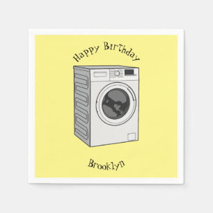 Serviette En Papier Illustration de la machine à laver