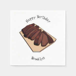 Serviette En Papier Illustration de la poitrine de boeuf