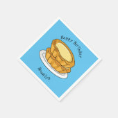 Serviette En Papier Illustration de la tarte à l'oeuf (Coin)