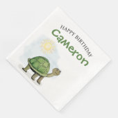 Serviette En Papier Illustration de la tortue mignonne (Coin)