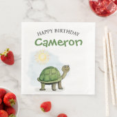 Serviette En Papier Illustration de la tortue mignonne (En situation)
