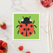 Serviette En Papier Illustration de Ladybug (En situation)