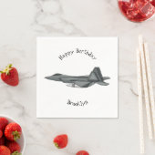 Serviette En Papier Illustration de l'avion de chasse (En situation)