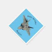 Serviette En Papier Illustration de l'avion de chasse (Coin)