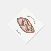 Serviette En Papier Illustration de l'éclair de chocolat (Coin)