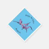 Serviette En Papier Illustration de l'orchidée mante (Coin)