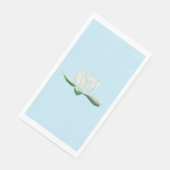 Serviette En Papier Illustration de Lotus blanc (Coin)