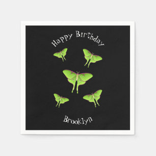 Serviette En Papier Illustration de Luna Moth