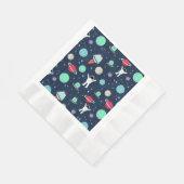 Serviette En Papier illustration de motif spatial (Coin)