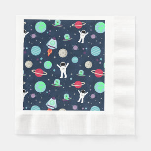 Serviette En Papier illustration de motif spatial