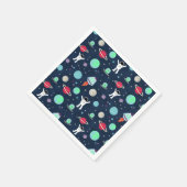 Serviette En Papier illustration de motif spatial (Coin)