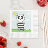 Serviette En Papier Illustration de Panda Mignon (En situation)