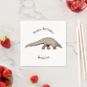 Serviette En Papier Illustration de Pangolin (En situation)