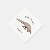 Serviette En Papier Illustration de Pangolin (Coin)