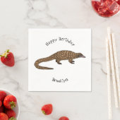Serviette En Papier Illustration de pangolin à queue longue (En situation)