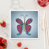 Serviette En Papier Illustration de papillon (En situation)