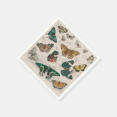 Serviette En Papier Illustration de papillon antique : 1820 Orfèvre (Coin)
