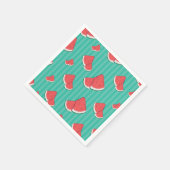Serviette En Papier Illustration de pastèque (Coin)