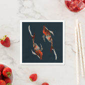Serviette En Papier Illustration de poisson koi aquarelle (En situation)