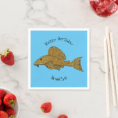 Serviette En Papier Illustration de poisson Pleco (En situation)