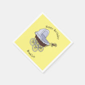 Serviette En Papier Illustration de poussette (Coin)