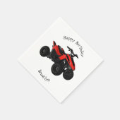 Serviette En Papier Illustration de Quad bike atv (Coin)