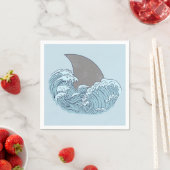 Serviette En Papier Illustration de requin (En situation)