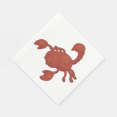 Serviette En Papier Illustration de scorpion rouge (Coin)