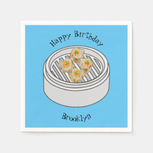 Serviette En Papier Illustration de Shumai dim sum