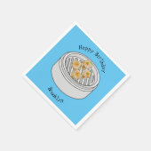 Serviette En Papier Illustration de Shumai dim sum (Coin)