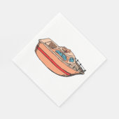 Serviette En Papier Illustration de Speedboat amusant Nautical Boat De (Coin)