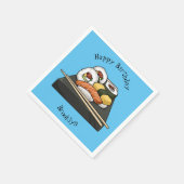 Serviette En Papier Illustration de sushi (Coin)