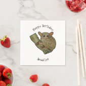 Serviette En Papier Illustration de Tarsier (En situation)