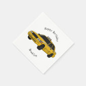 Serviette En Papier Illustration de taxi (Coin)