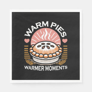 Serviette En Papier Illustration de tourte douillette : Pies chaudes M