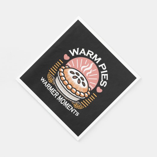 Serviette En Papier Illustration de tourte douillette : Pies chaudes M (Coin)