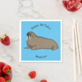 Serviette En Papier Illustration de Walrus (En situation)