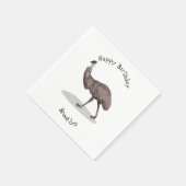 Serviette En Papier Illustration d'Emu bird (Coin)