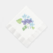 Serviette En Papier Illustration des fleurs de violet sauvages (Coin)