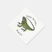 Serviette En Papier Illustration d'Iguana (Coin)