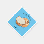 Serviette En Papier Illustration d'oignon (Coin)