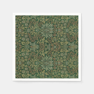 Serviette En Papier Illustration d'ornement vintage de jardin de fleur
