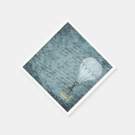 Serviette En Papier Illustration du ballon à air chaud (Coin)