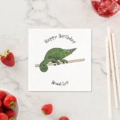 Serviette En Papier Illustration du caméléon de Jackson (En situation)