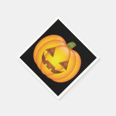 Serviette En Papier Illustration du dessin du Citrouille d'Halloween (Coin)