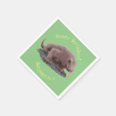 Serviette En Papier Illustration du dragon de Komodo (Coin)