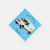 Serviette En Papier Illustration du fourgon de livraison (Coin)